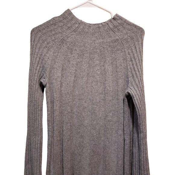 WOMENS ANTHROPOLOGIE GRAY KNIT DRESS WITH YELLOW TRIM SIZE X SMALL - Picture 5 of 8